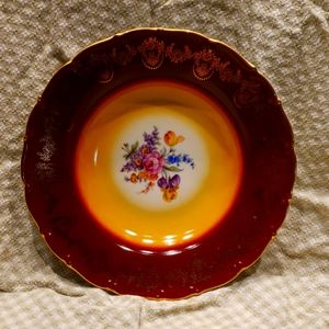 EXQUISITE Vintage Czechoslovakian Soup Bowl